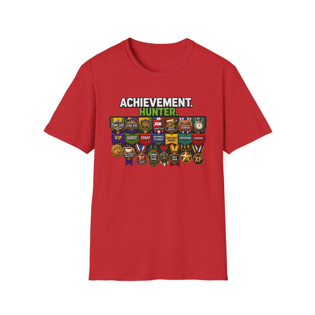 Achievement Hunter T-Shirt — Gamer Badge & Achievement Tracker Tee