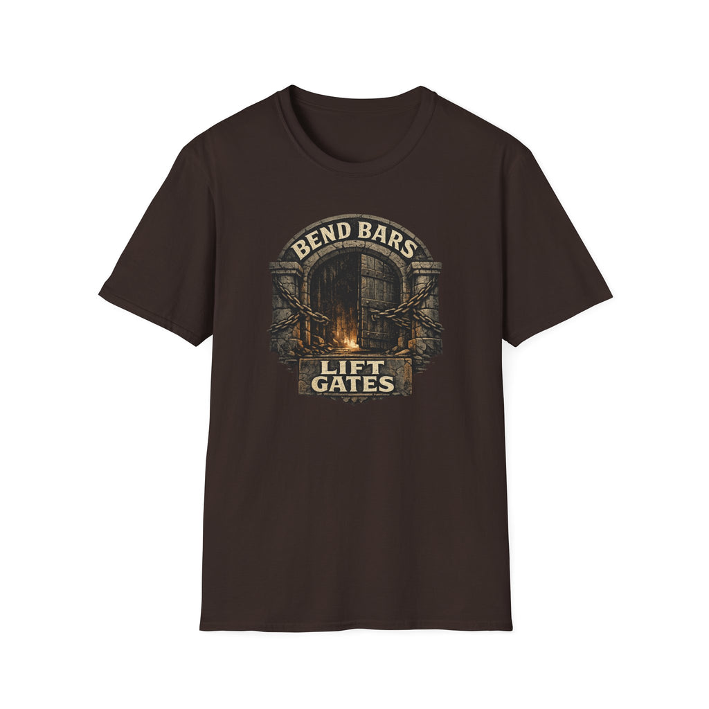 Bend Bars Lift Gates T-Shirt — Vintage D&D Tee