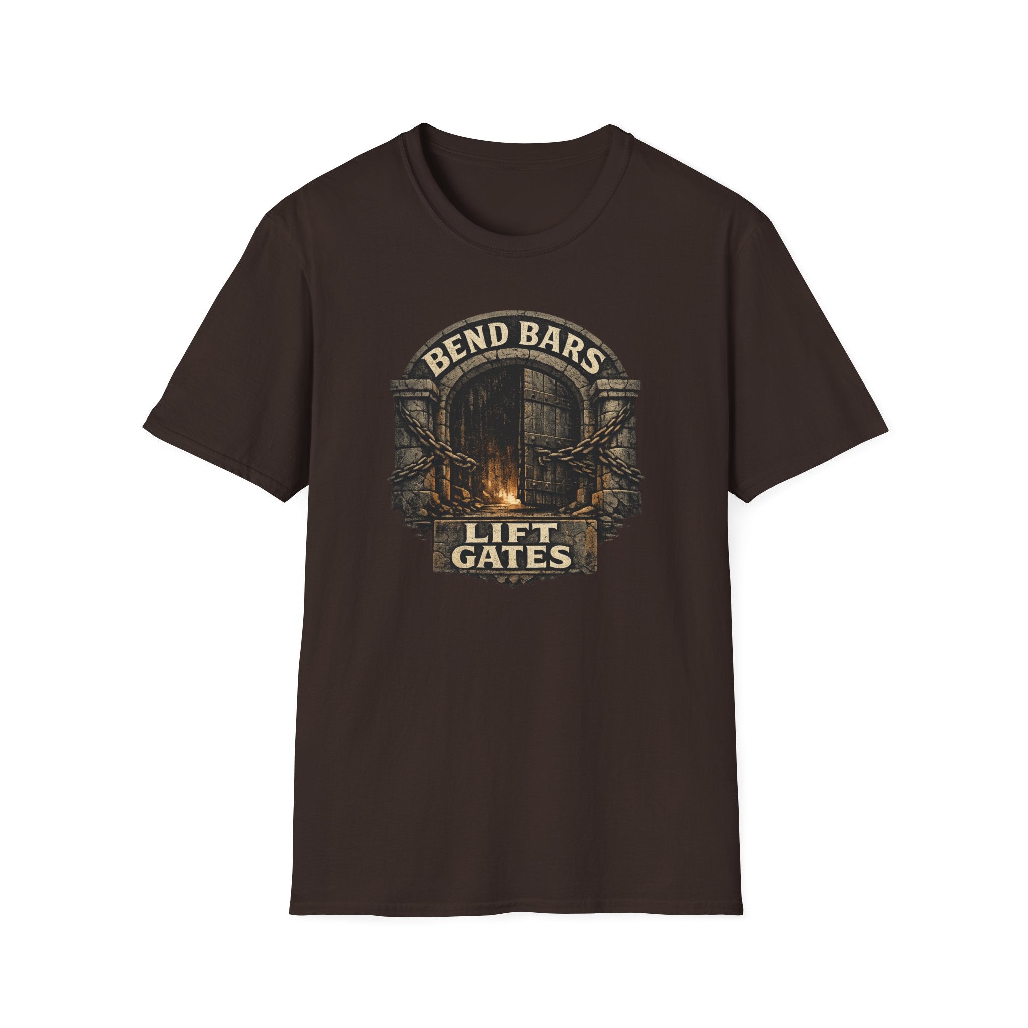 Bend Bars Lift Gates T-Shirt — Vintage D&D Tee