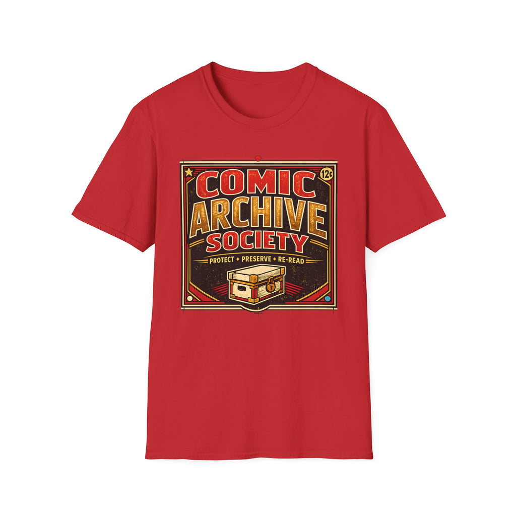 Comic Archive Society T-Shirt - Vintage Comic Book Collector Tee