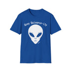 Alien Graphic T-Shirt — “Grey Universe-ity” Retro UFO Tee