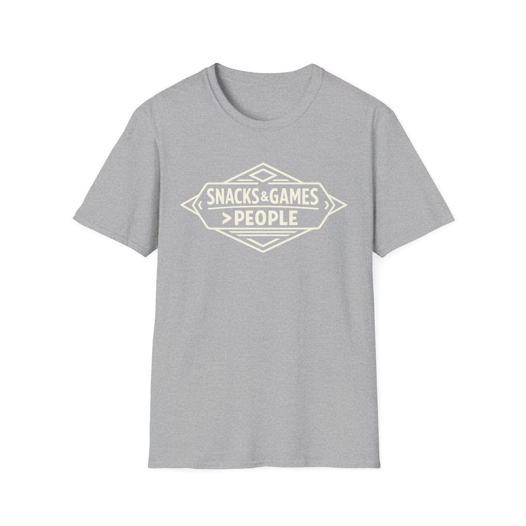 Snacks & Games > People T-Shirt - Funny Gamer Snack Tee