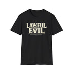 Lawful Evil Graphic Tee — "Will Conquer for Profit" D&D Inspired T-Shirt