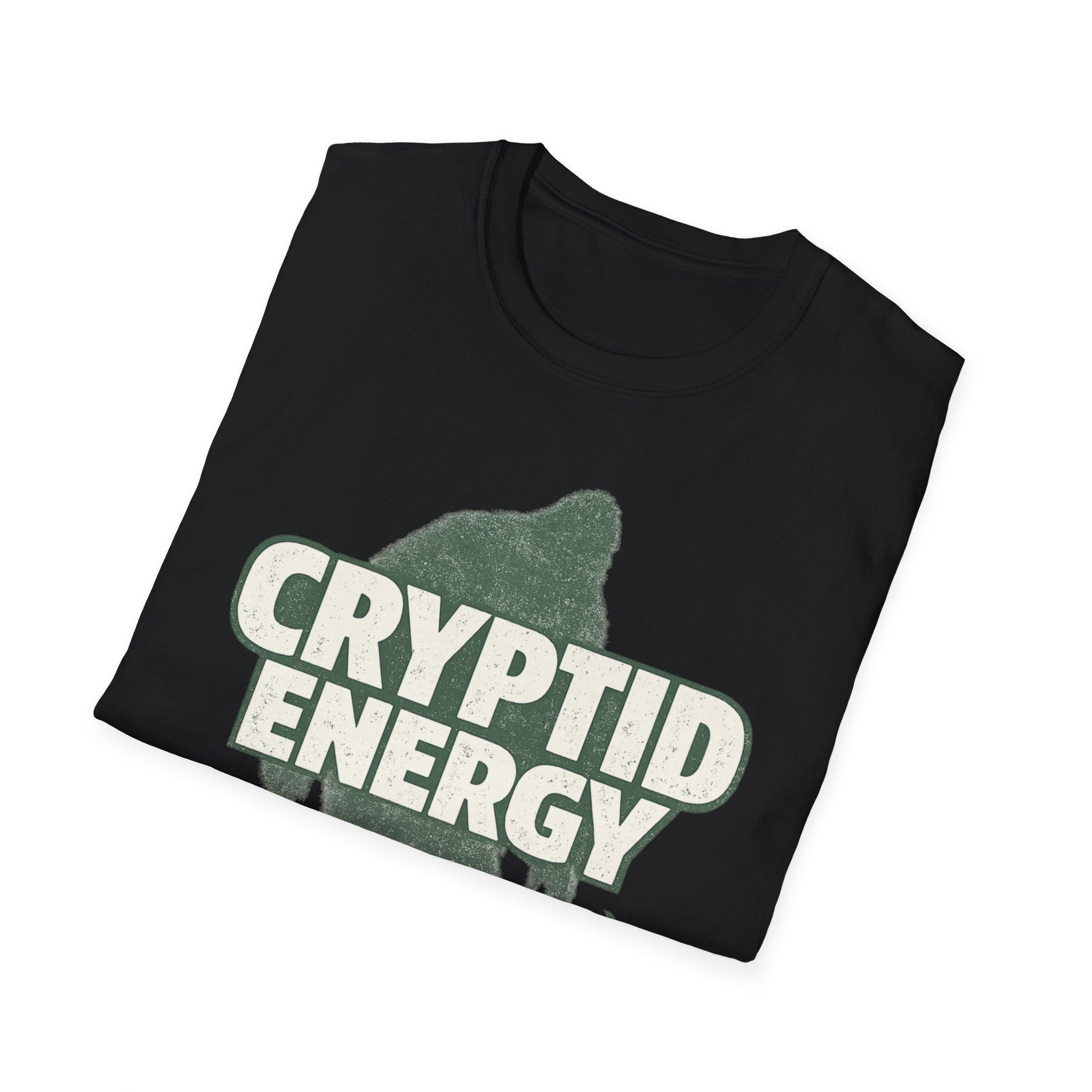 Cryptid Energy Bigfoot Forest Graphic T-Shirt