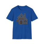 Stone Tavern Cottage T‑Shirt — Cozy Stone Pub Illustration Tee