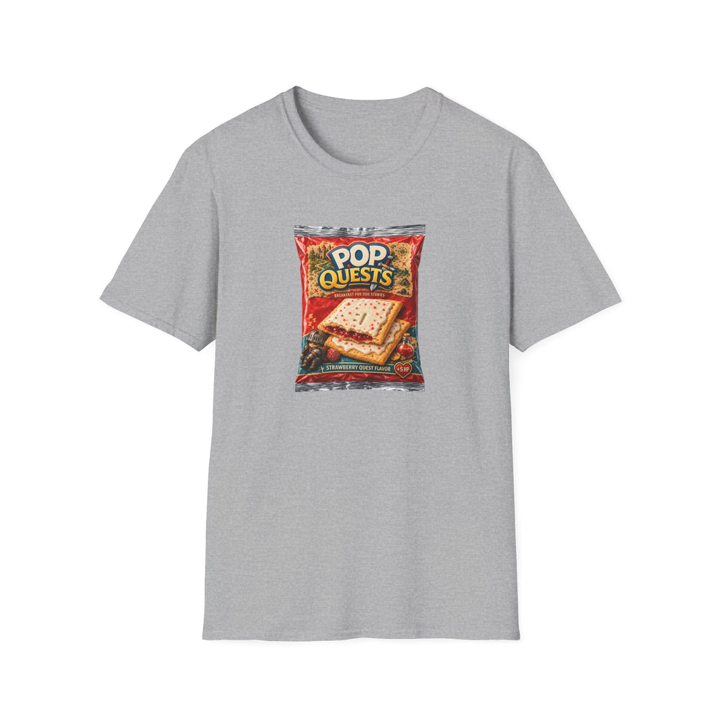 Pop Quests Pastry Snack - Retro Parody Graphic T-Shirt