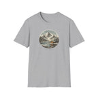 'Safe Here' Cozy Mountain Cabin Snowfall T-Shirt