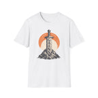 "Gains" Giant Sword T-Shirt — 'Endure Conquer' Vintage Fitness Tee