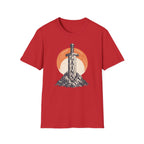 "Gains" Giant Sword T-Shirt — 'Endure Conquer' Vintage Fitness Tee