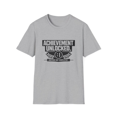 Achievement Unlocked T-Shirt — Gamer Victory Tee