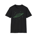 Alien UFO T‑Shirt - Neon Green Spaceship Graphic Tee