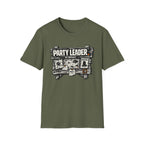 Funny 'Party Leader by Default' Graphic T-Shirt