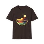 Fantasy Castle in Crystal Ball T-Shirt - Glass Orb Sunset Illustration