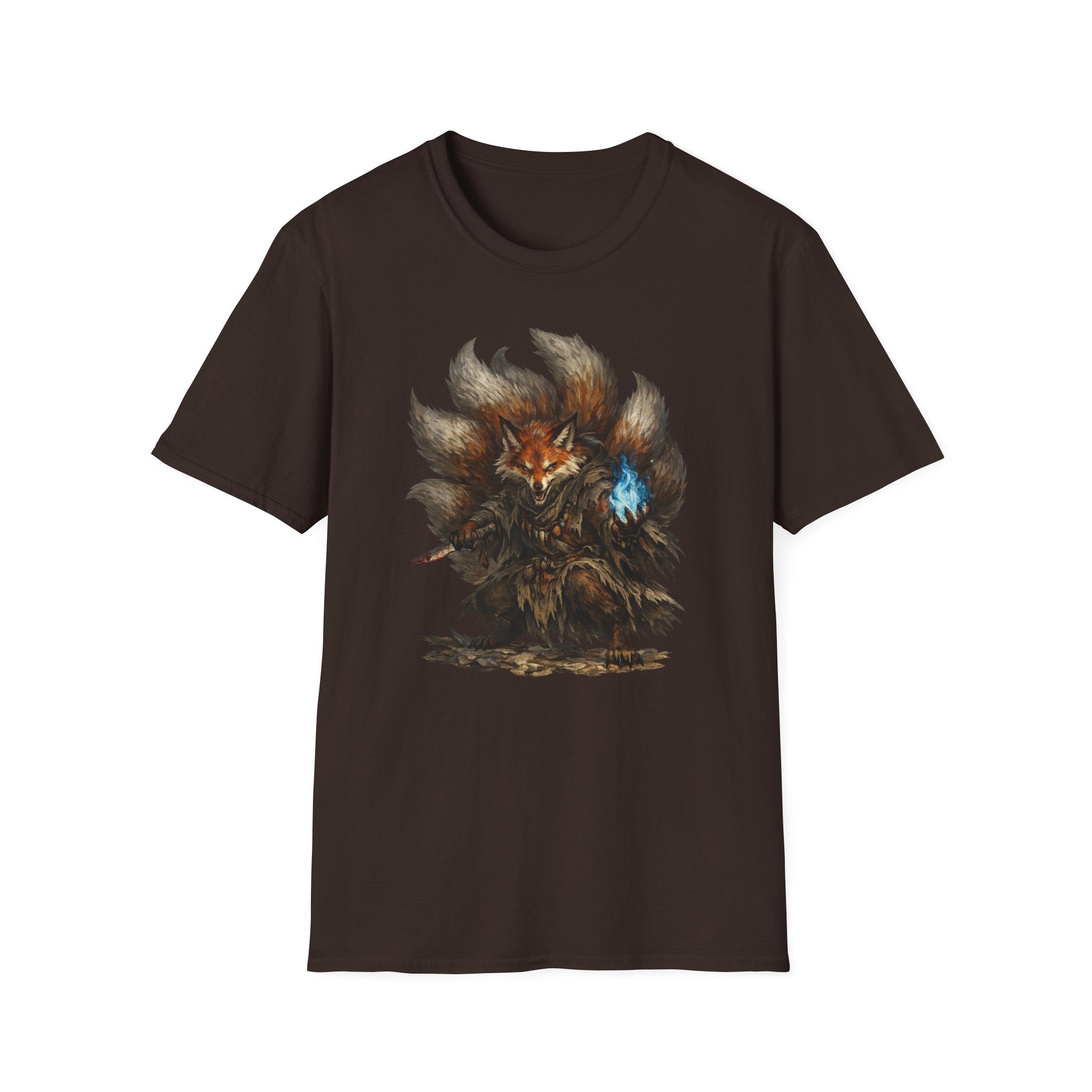 Nine‑Tailed Mystic Fox Graphic T-Shirt