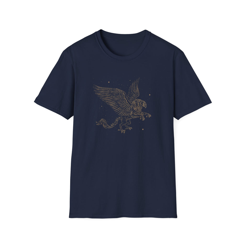Vintage Gold Griffin T-Shirt — Retro Flight Graphic Tee