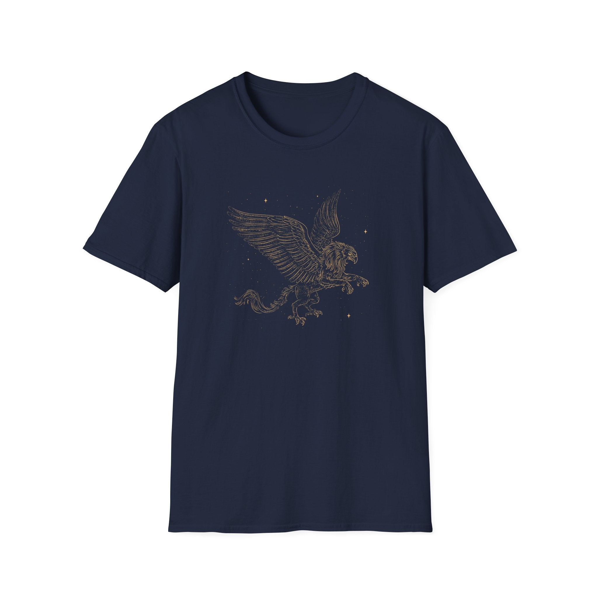 Vintage Gold Griffin T-Shirt — Retro Flight Graphic Tee