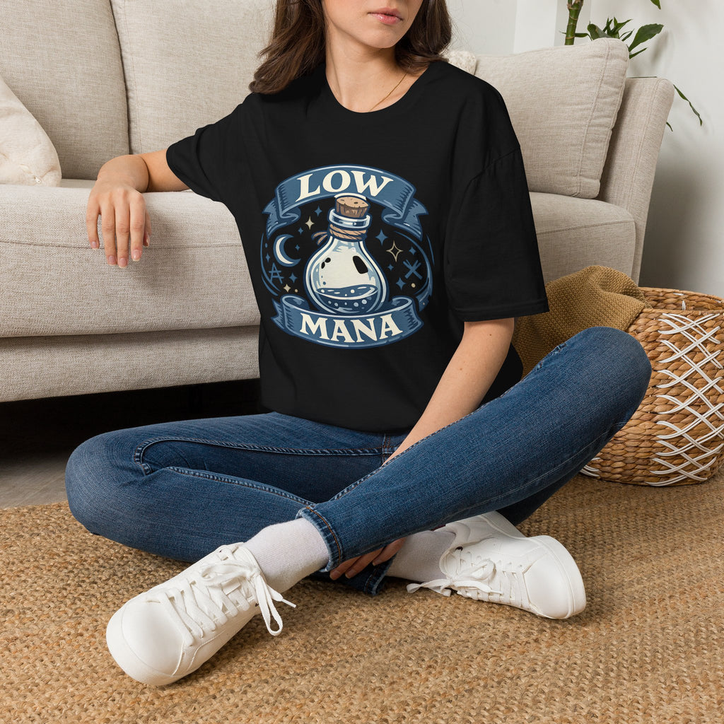 Low Mana T-Shirt — Cute Fantasy Potion Tee for Gamers & RPG Fans