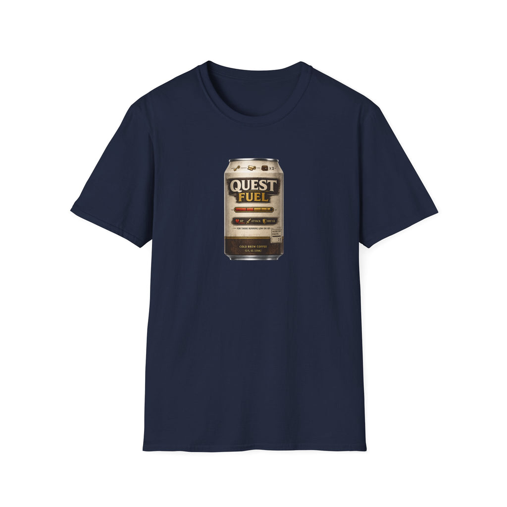 Quest Fuel Retro Cold Brew Coffee Graphic T-Shirt