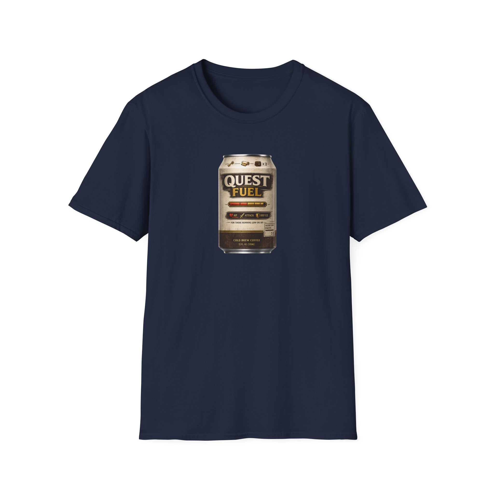 Quest Fuel Retro Cold Brew Coffee Graphic T-Shirt