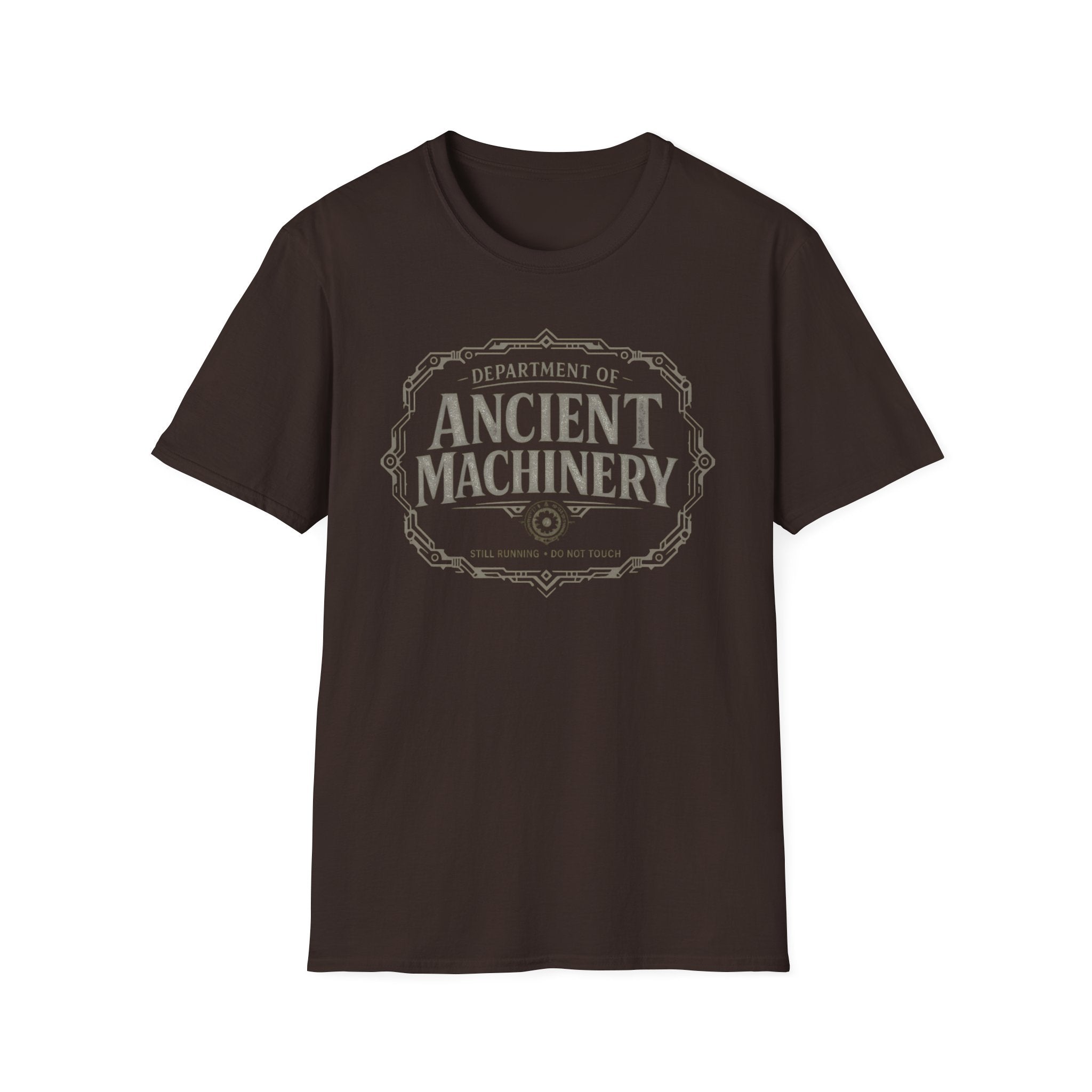 Dept. of Ancient Machinery T‑Shirt -  Still Working Do Not Touch Graphic Tee