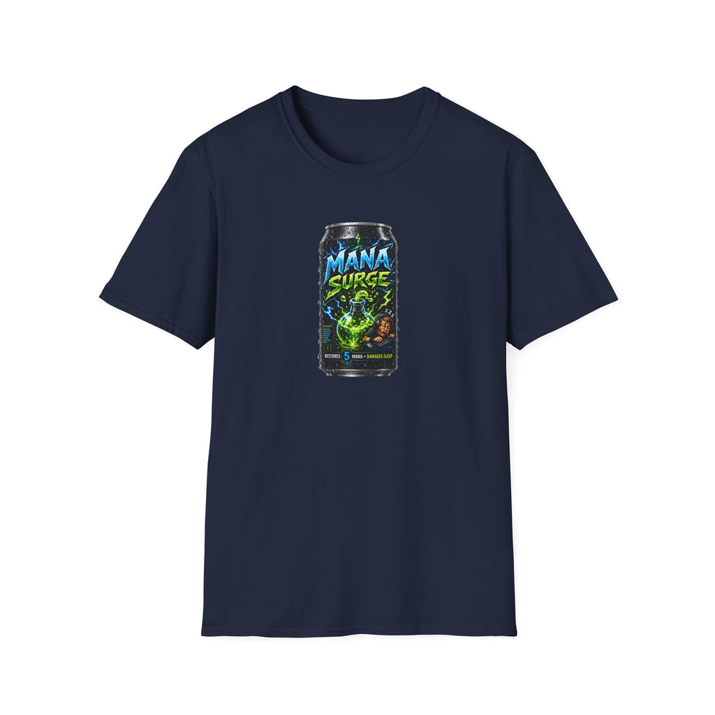 Mana Surge Energy Drink Can T-Shirt — Gamer & Fantasy Graphic Tee
