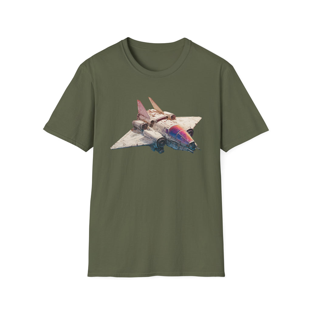 Space Bomber Graphic T‑Shirt - Vintage Rocketship Tee