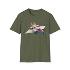 Space Bomber Graphic T‑Shirt - Vintage Rocketship Tee