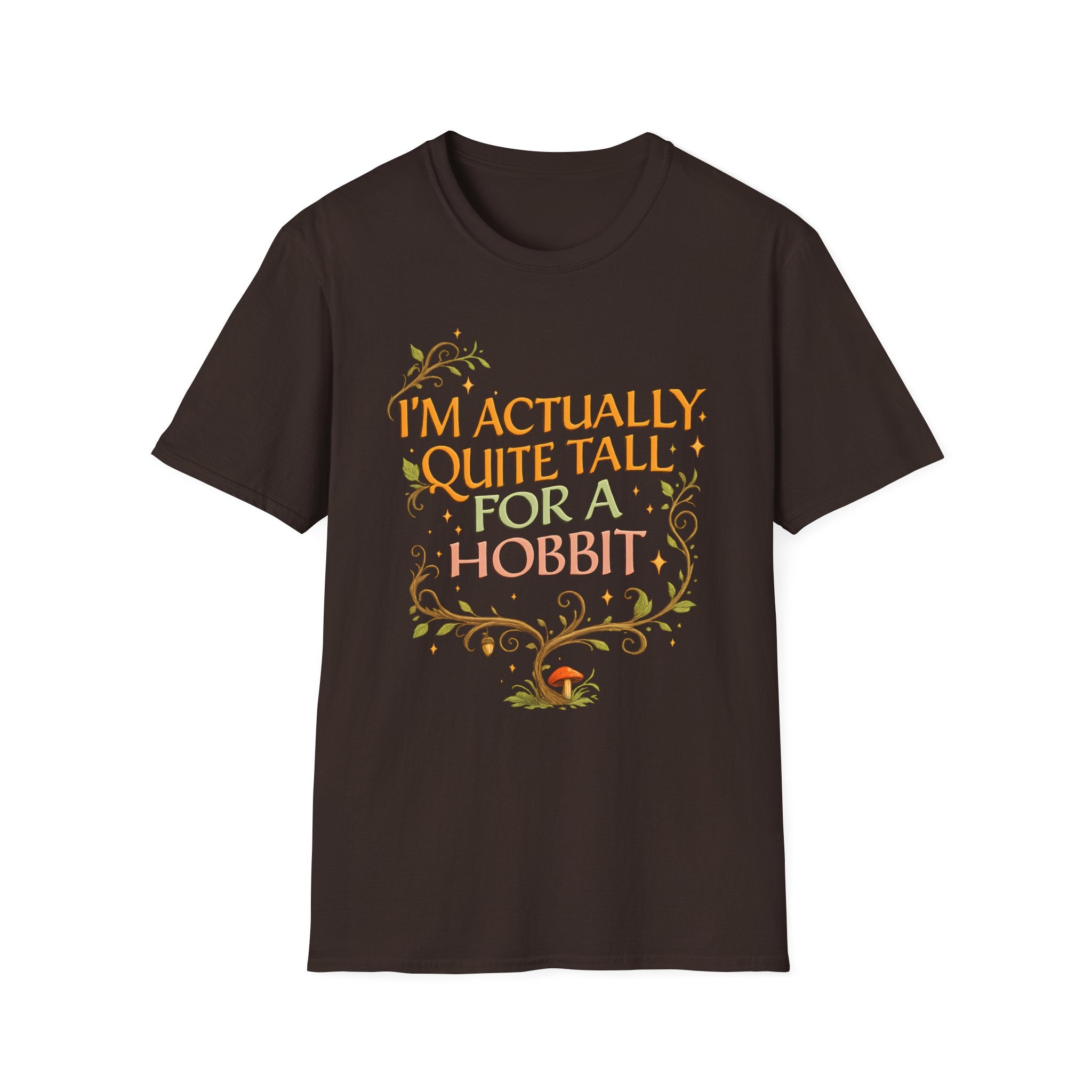 "I’m Actually Quite Tall for a Hobbit" Fantasy Graphic T-Shirt - Hobbit Quote Tee