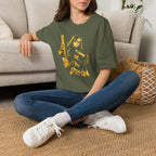 Comic Girl - Noir Femme Illustration T-Shirt
