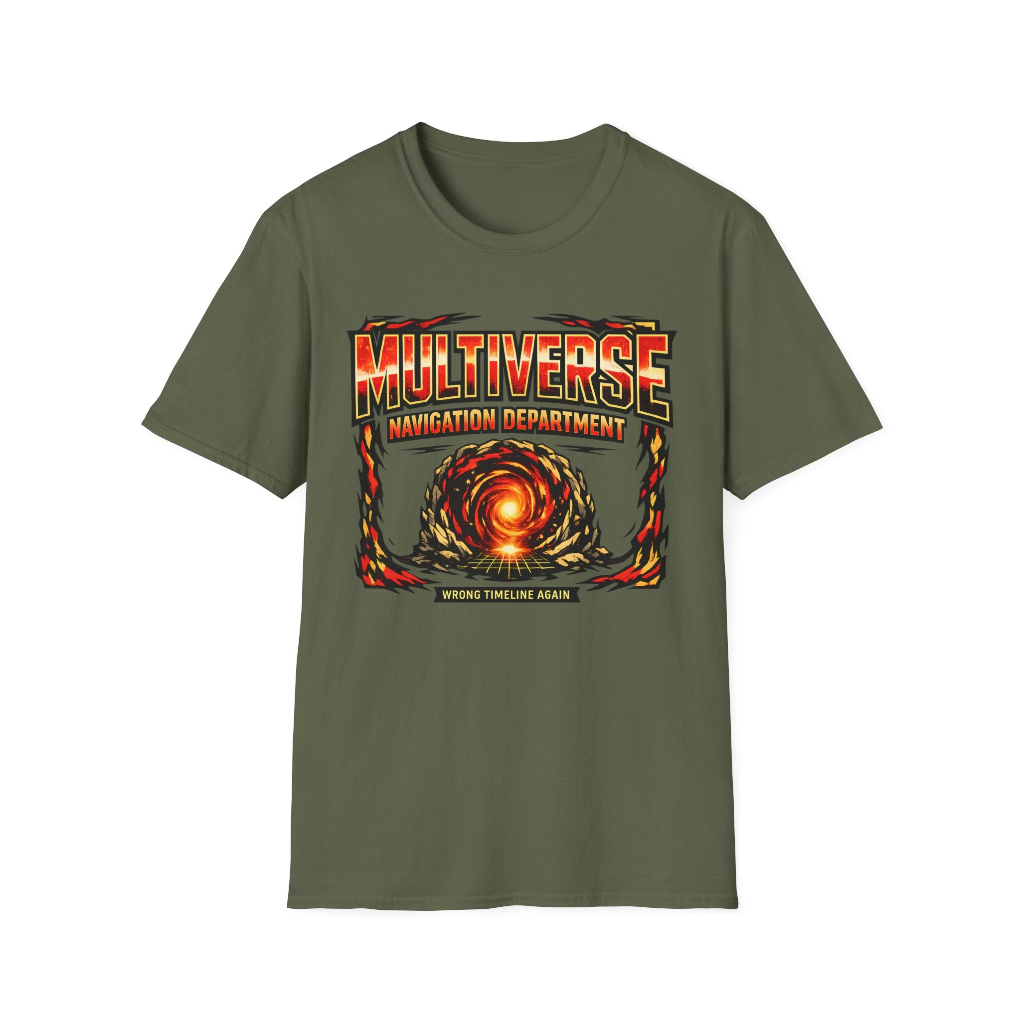 Multiverse Navigation Department T-Shirt - Sci‑Fi Portal Graphic Tee