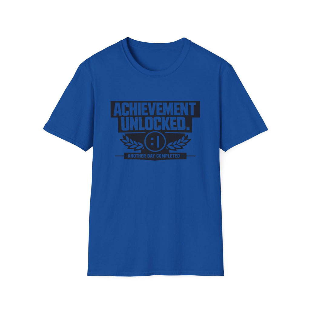 Achievement Unlocked T-Shirt - Gamer Victory Graphic Tee