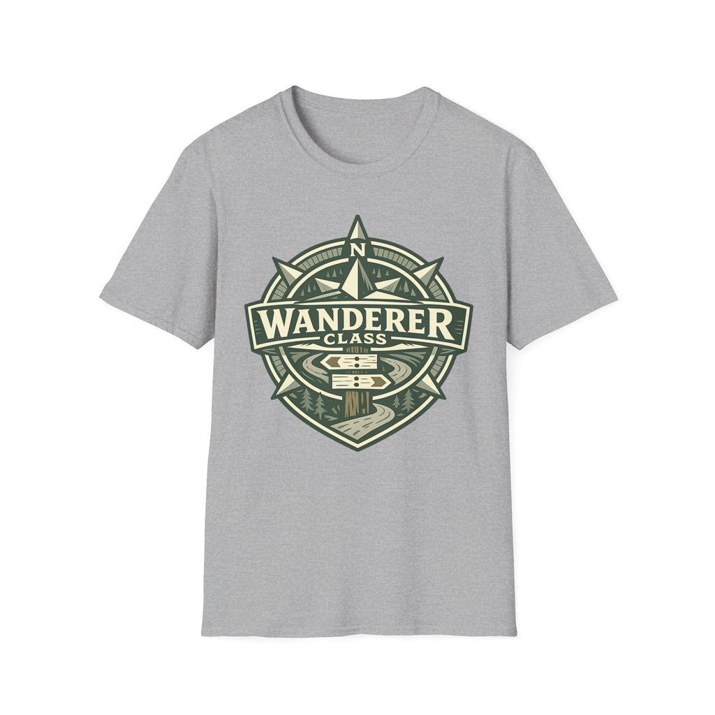 Wanderer Class T-Shirt - Adventure Compass Graphic Tee