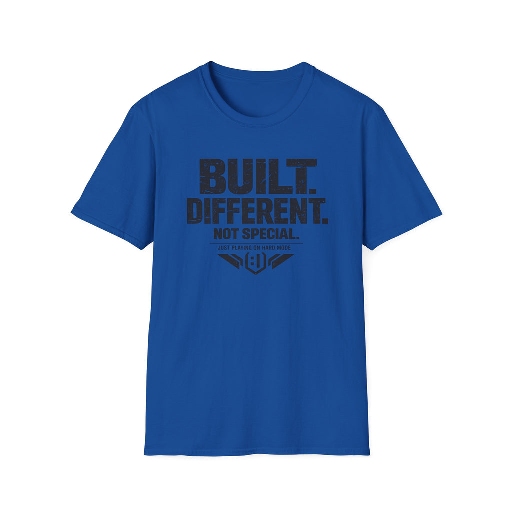 "Built. Different. Not Special." Hard Mode Graphic Tee