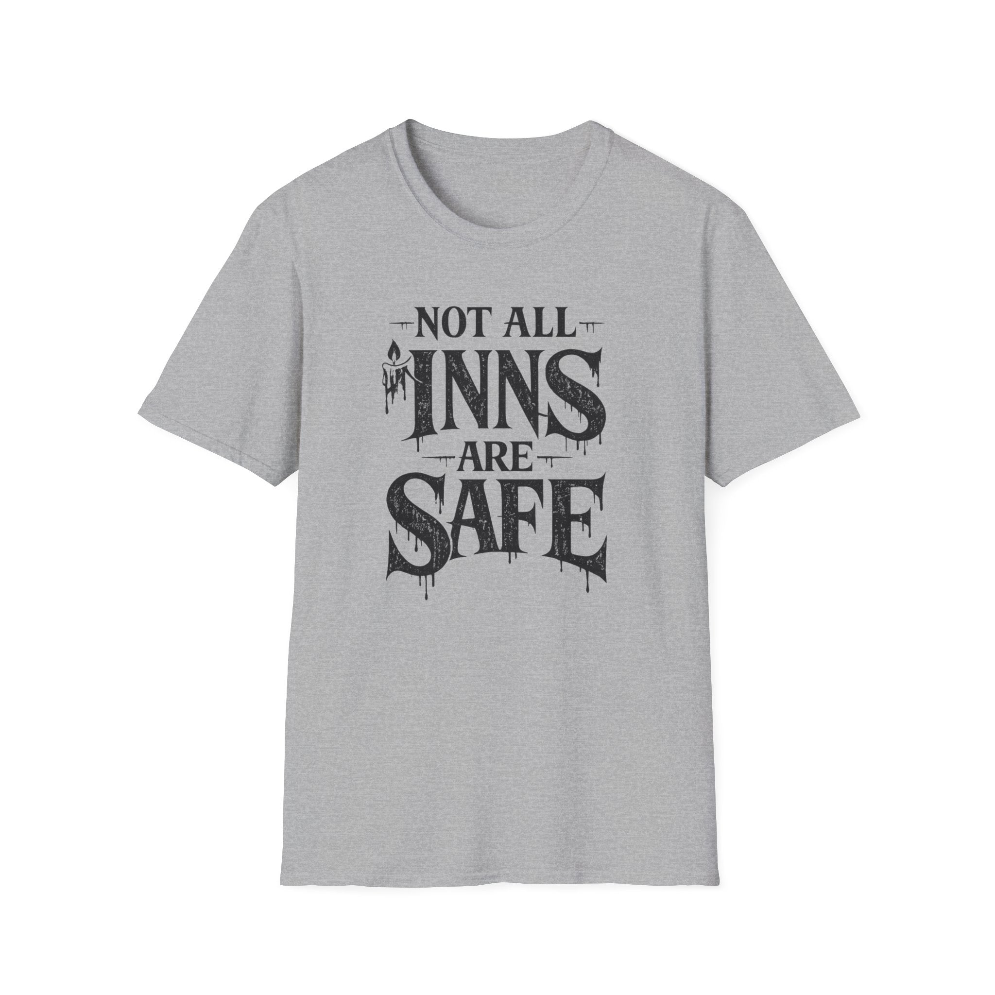 "Not All Inns Are Safe" Gothic Graphic T-Shirt