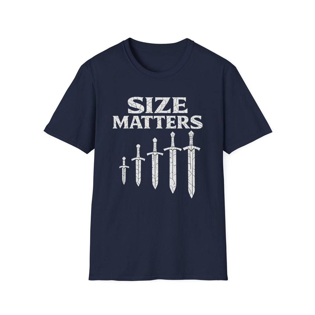 Size Matters Sword Graphic T-Shirt