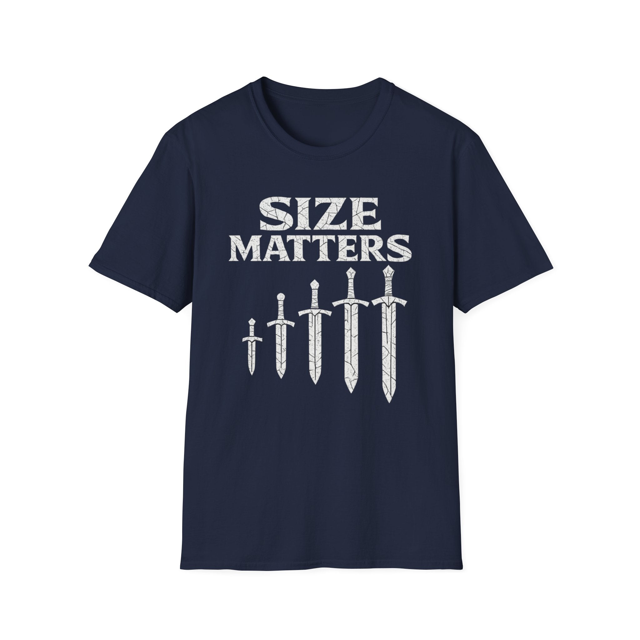 Size Matters Sword Graphic T-Shirt