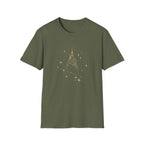 Sparkling Castle T-Shirt — Gold Fairy Tale Castle Graphic