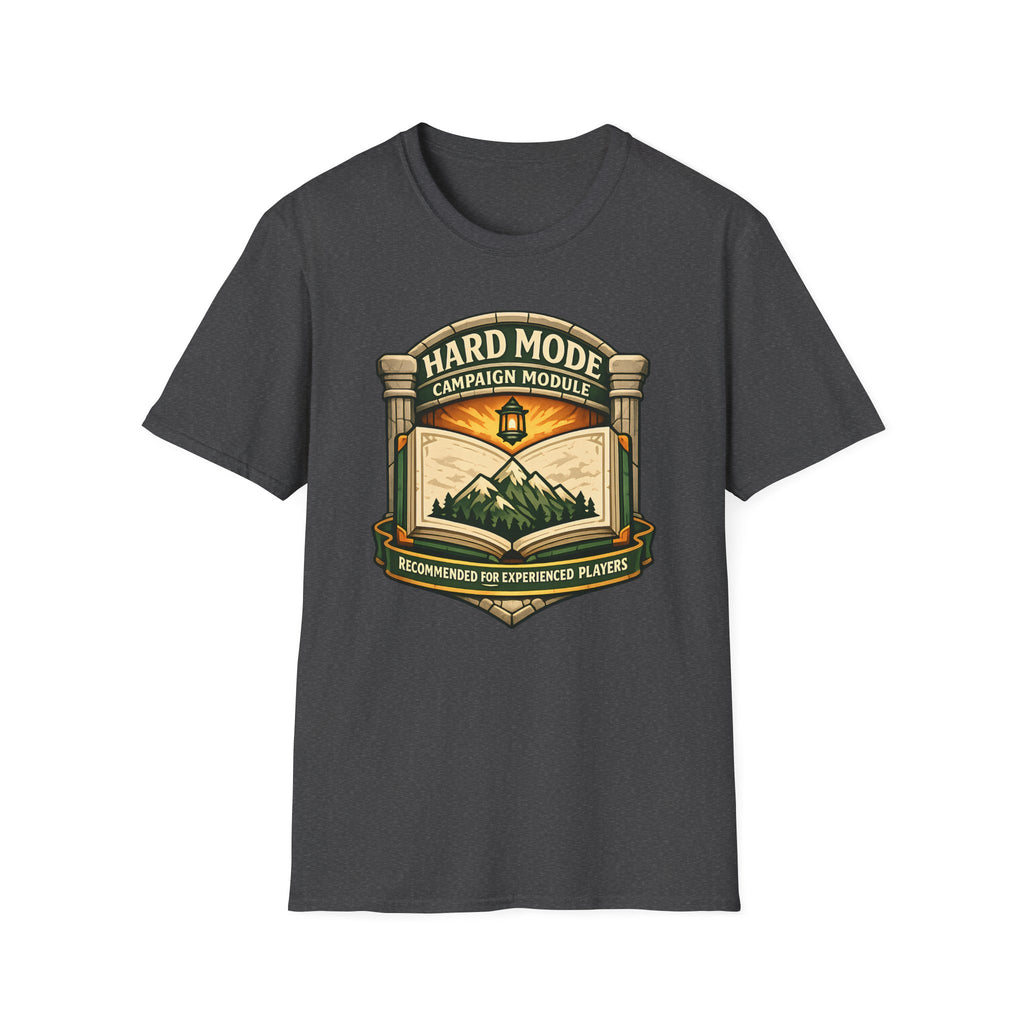 Hard Mode Campaign Module T-Shirt - RPG Adventure Graphic Tee