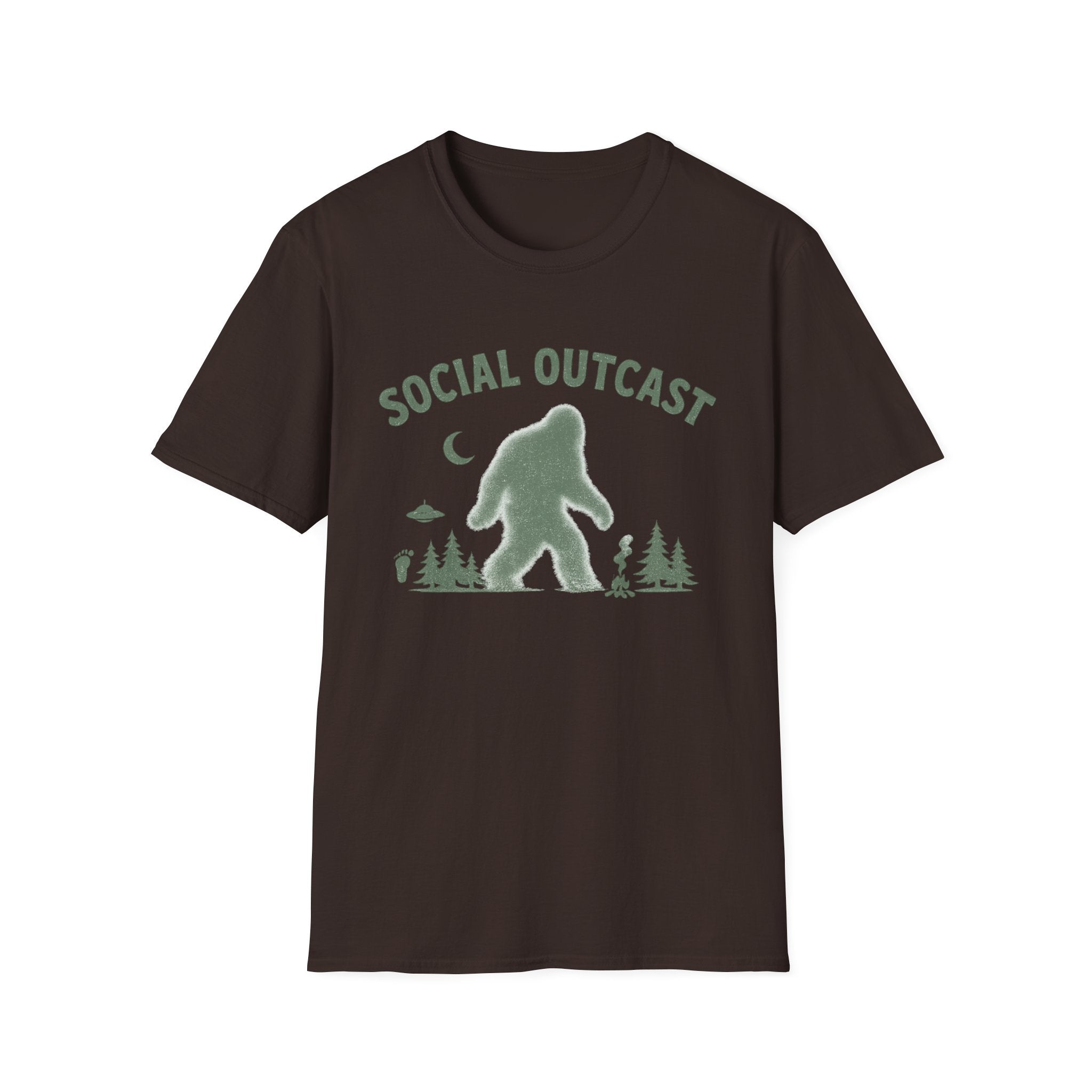 "Social Outcast" Bigfoot Graphic T-Shirt
