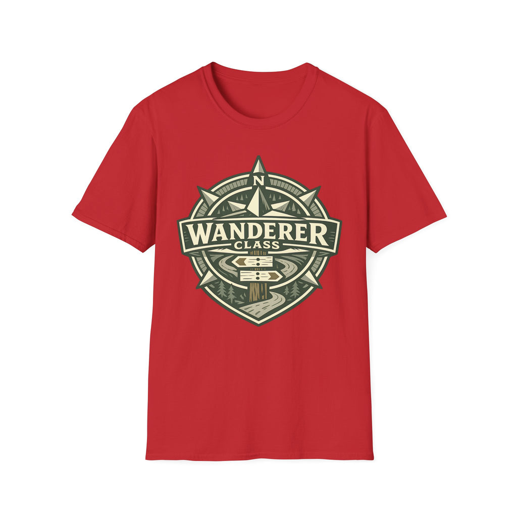 Wanderer Class T-Shirt - Adventure Compass Graphic Tee