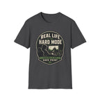 “Real Life is the Hard Mode” Retro Gamer Tee
