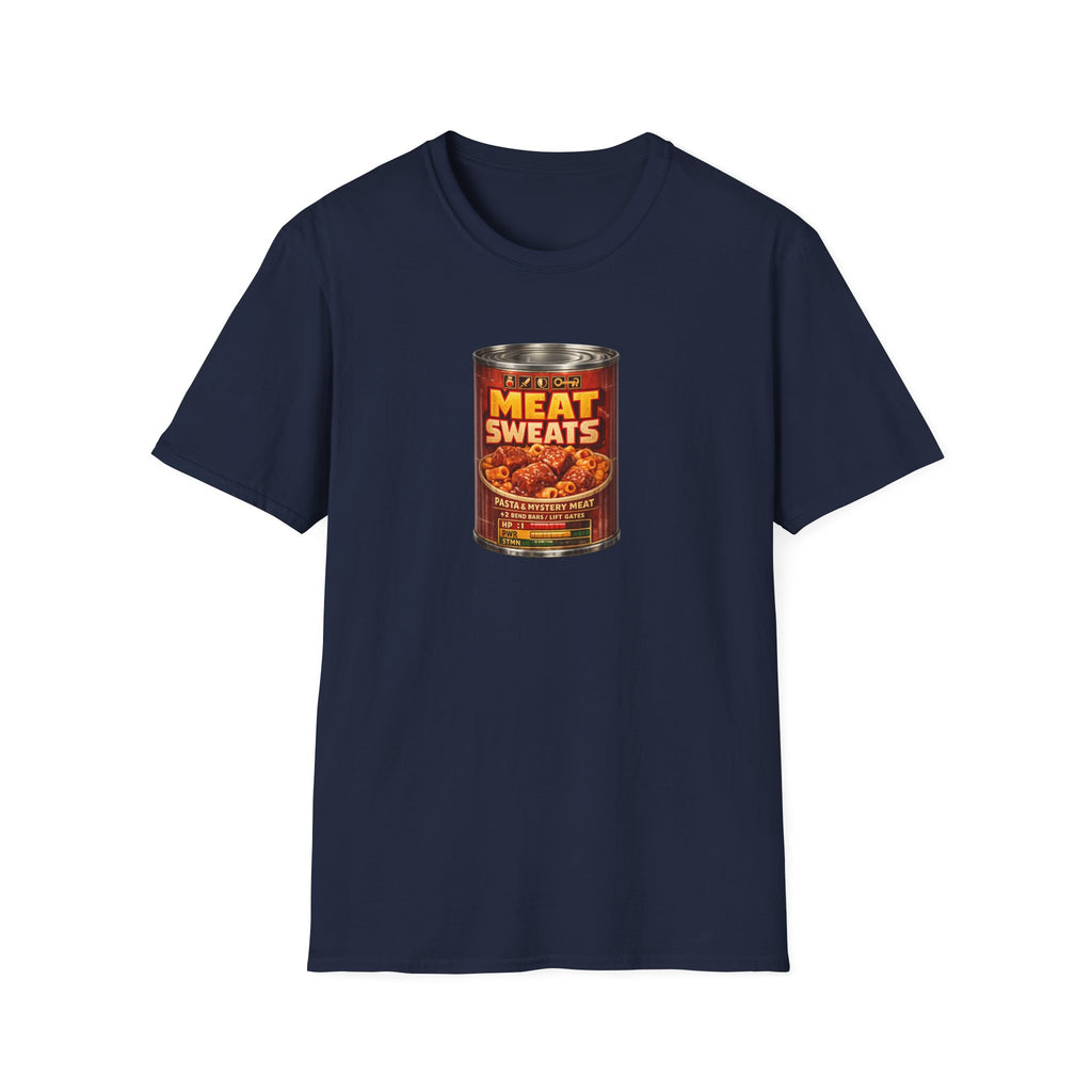 Meat Sweats T-Shirt — Retro Funny Canned Chili Graphic Tee