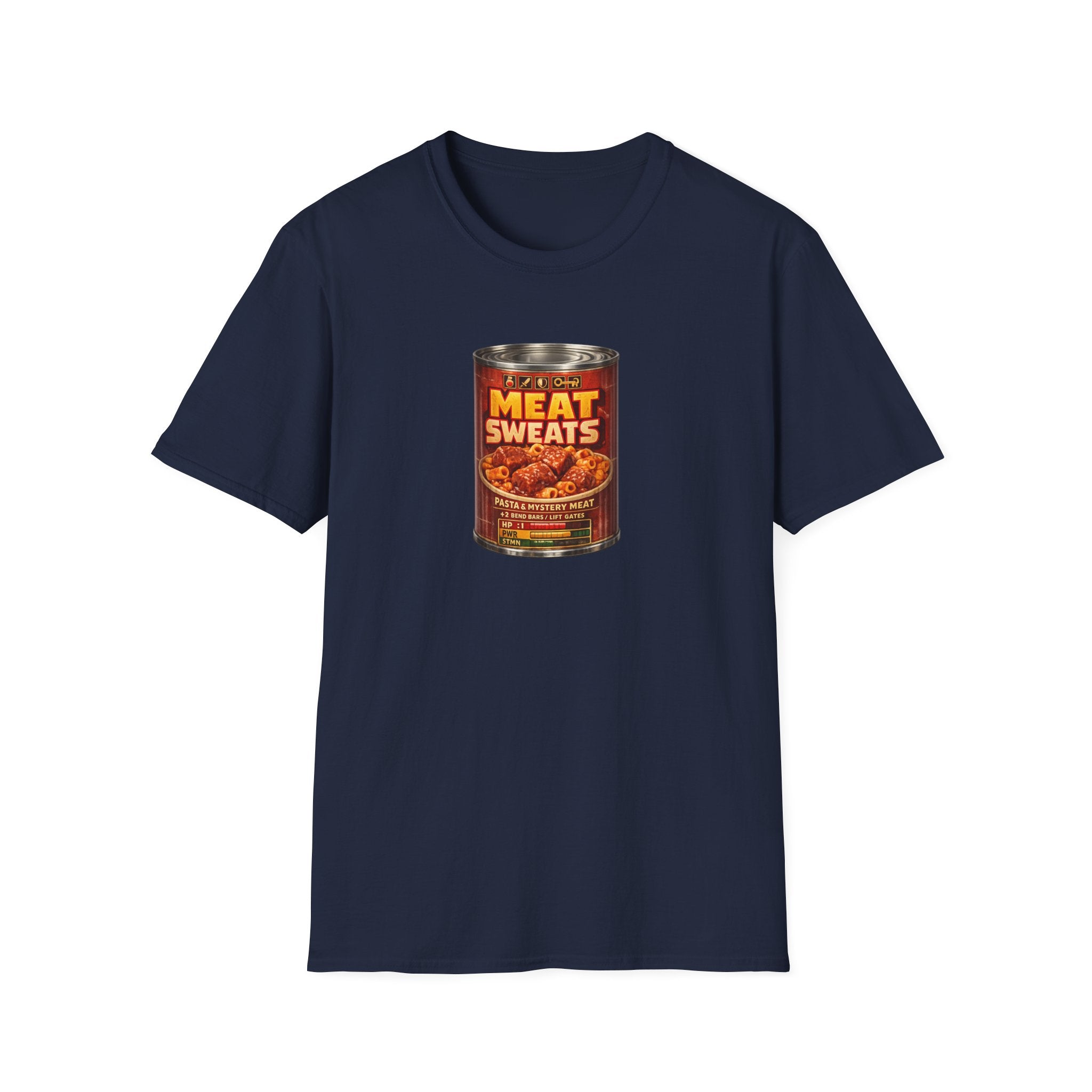Meat Sweats T-Shirt — Retro Funny Canned Chili Graphic Tee