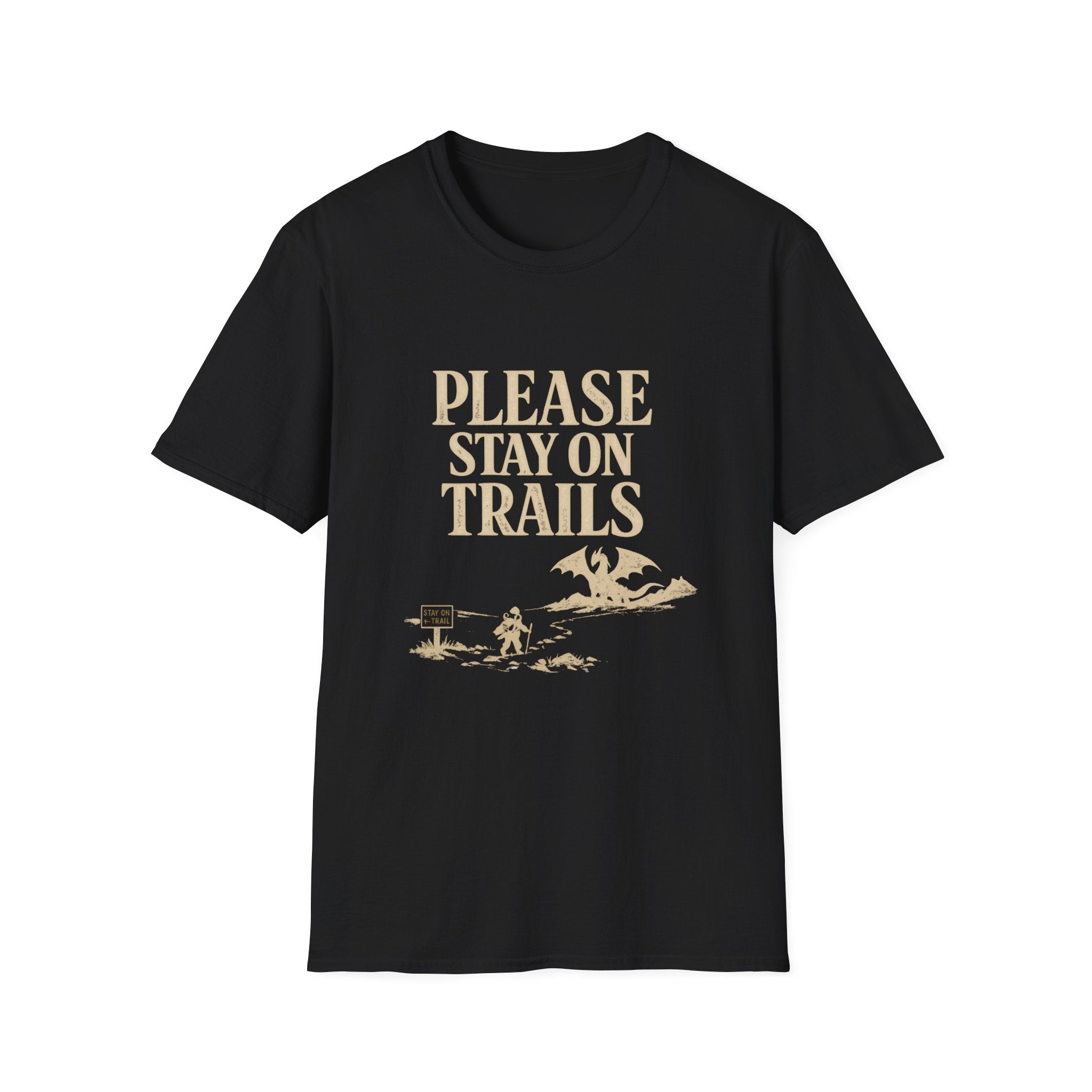 Please Stay On Trails T-Shirt - Dragon Off Trail Tee