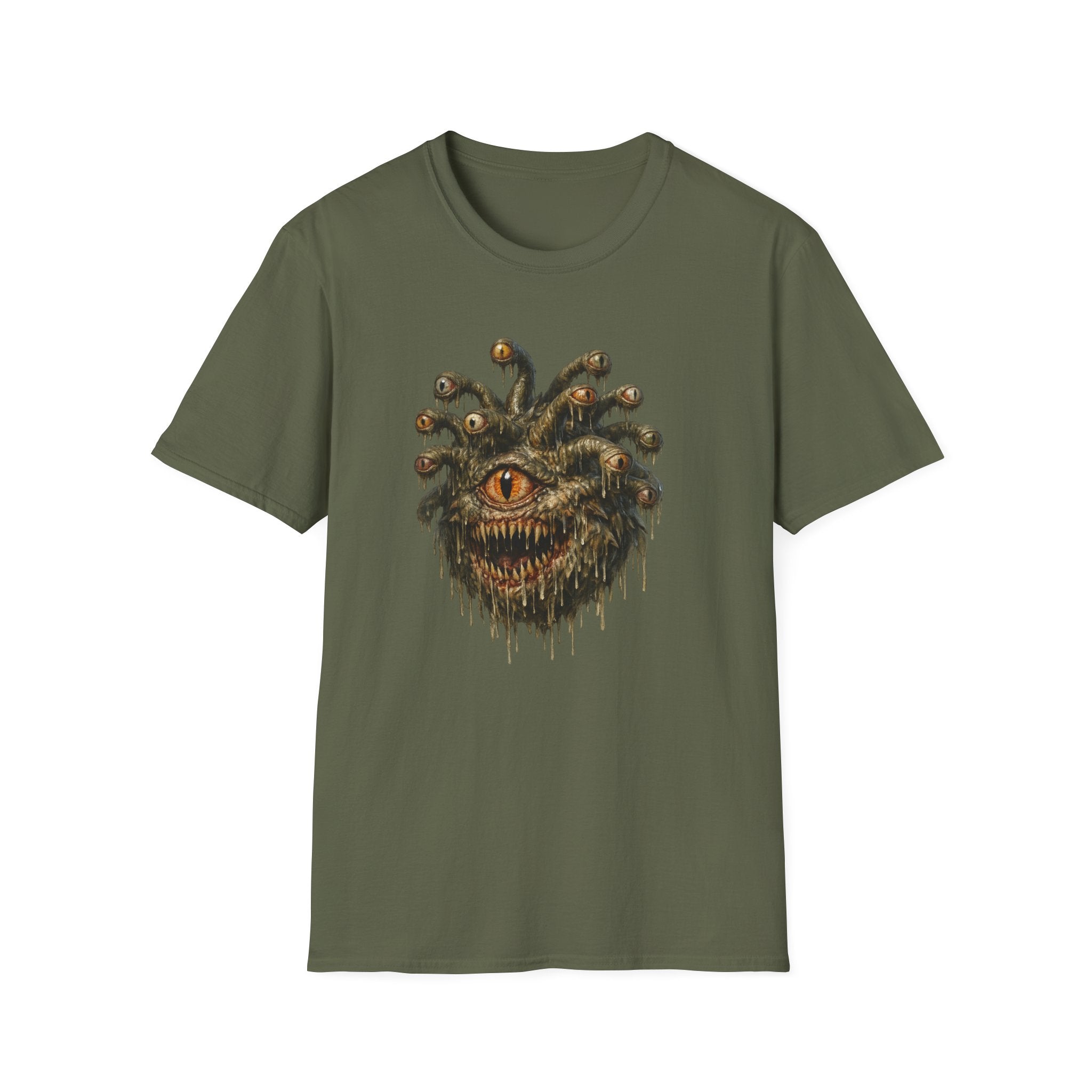 Beholder Monster T-Shirt — Fantasy D&D Eyestalk Creature Tee