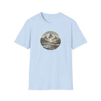 'Safe Here' Cozy Mountain Cabin Snowfall T-Shirt