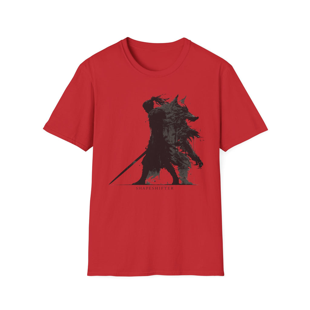 Shape Shifter Silhouette T-Shirt - Dark Ink Wolf Wilderness Graphic Tee