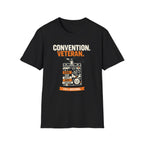 Convention Veteran T-Shirt — Vintage Badge & Lanyard Design