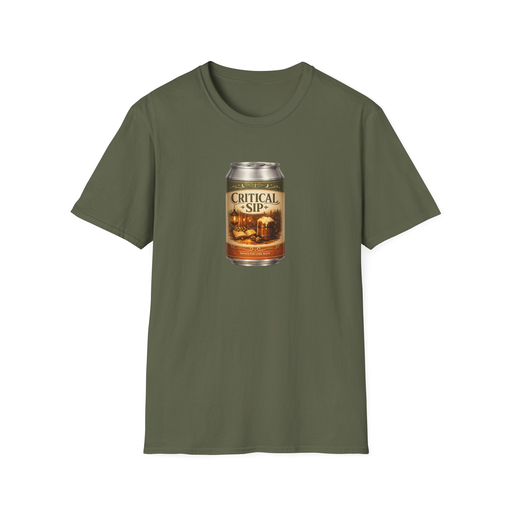 Critical Sip T-Shirt - Retro Graphic Parody Beer Tee