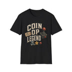 Coin Op Legend Retro Arcade T-Shirt - Vintage Joystick Tee